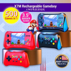 ♥ SFREE Shipping ♥ X7M Game Console Portable Handheld Game Players 3.5inch SUP Video Game Console with 500 Games