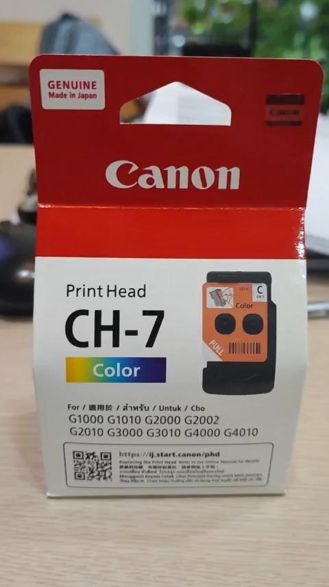 Đầu phun Canon màu (CH-7 Color) dùng cho máy in G1010 - G1000 - G2010 - G2000 - G3010 - G3000 - G4000 - G4010 - Thay thế cho mã QY6-8019-000 (CA92)