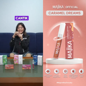 MAJIKA Caramel Dreams Nude Matte Lip Tint | 3 ML | Tahan Lama | Transferproof