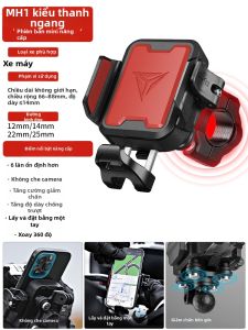 MOTOWOLF | Gá Điện Thoại Xe Máy Chống Sốc Chống Động Chống Trộm Sạc Không Dây