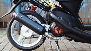 KNALPOT STANDAR RACING KENOCHI TYPE K SERIES K1 K2 K3 BLACK ALL MIO KARBU BEAT SCOOPY GENIO MIO J MIO M3 125 XEON RC GEAR 125 FAZZIO VARIO 110