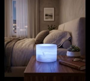 Natural Onyx Marble Touch Table Lamp Type-C Rechargeable Home Holiday LED Atmosphere Lamp Creative Multi-color Gradient Light