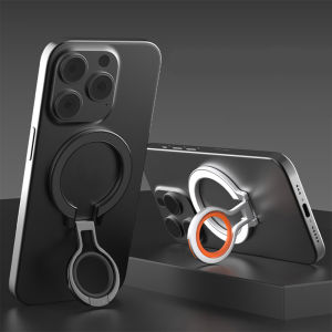 Stand For Tablet Magnetic 3 Sections Silicone Rubber Ring Phone Handphone Popsocket Magsafe Ipad Holder Double Side Silicone