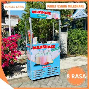 PAKET USAHA MILKSHAKE DENGAN BOOTH PORTABLE | PAKET USAHA MINUMAN KEKINIAN | BOOTH PORTABLE