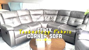 BETTY FURNITURE FELIX Ergonomic L-Shaped 5-Seater Recliner Sofa with Microfiber Upholstery