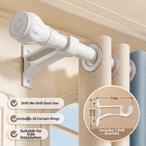 WEILAISHI | Dual Rail Adjustable Curtain Track