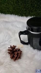 Botol Mug Kaca 500ml Tumbler Gelas Minum Cup Beling Gagang Cangkir