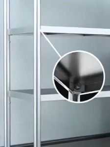 Kitchen Storage Rack Organize Cabinet with Wheel 3/4/5 Tier 304 Stainless Steel Dish Storage Rack Kitchen Shelf Organizer Floor Standing Cabinet Microwave Oven Pot Dish Bowl Rack Kitchen Cabinet Organizer Shelf