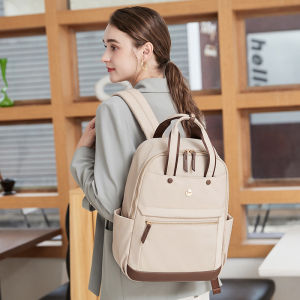 กระเป๋าเป้สะพายหลังแล็ปท็อป MINGKE สำหรับผู้หญิงขนาด13 14 15.6นิ้วกันน้ำแนวธุรกิจ