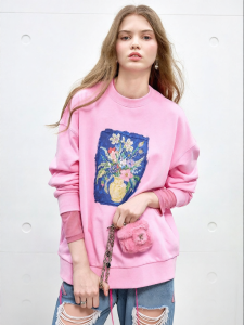 Juicy Couture | 100% Cotton Pink Round Neck Womens Hoodie