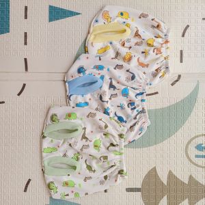 Kualitas Premium | 12pcs Celana Bayi Model Pop Kacamata Terbaru Full Print 0-4 Bulan Motif Kangguru