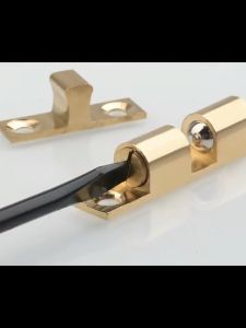 2 Pcs Dual Ball Tension Latch Cabinet Brass Touch Beads Lock Durable Double Ball Catches Dual Ball Roller Catch Latch