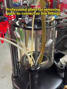 Push to Connect Fittings Disconnect Tong Tool Removing Push-fit Pneumatic Fittings Quick Connect Air Hose Fittings Removal Tool