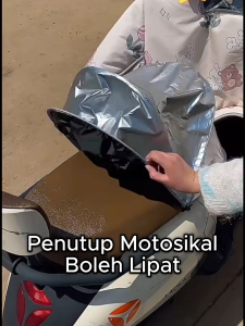 Electric Motorcycle Foldable Seat Cover -- Waterproof Sunscreen Dustproof Seat Protective Case