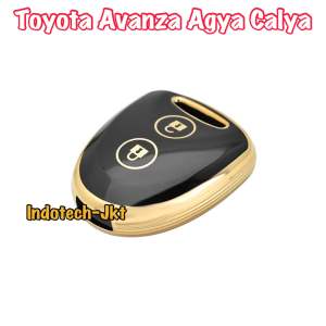 Case Cover Sarung Kunci Mobil Toyota Avanza Agya Calya LIST GOLD
