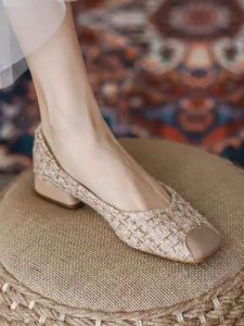 Beijing Old Style Womens Shoes Soft Bottom Fashion Summer Single Shoes Traditional Cloth Shoes Comfortable Casual Flat Heel
