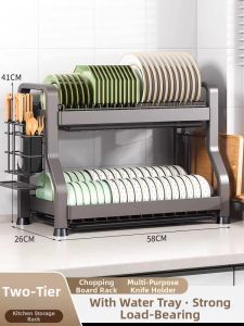 B&W | Kitchen Multi-functional Drying and Storage Rack