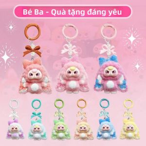 Móc Khóa Ba Lô Hình Bé Dễ Thương Trang Trí Ba Túi Chất Liệu PVC Nhiều Màu Sắc Thiết Kế Nơ Nhẹ Nhàng Dùng Làm Phụ Kiện Trang Trí Túi Xách