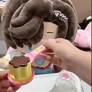 Novelty Strawberry Pudding Toy - Food Feeding Simulation  Role Play for Childrens Play House