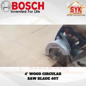 SYK Bosch 4 Inch 40T Tungsten Carbide Circular Saw Blade Wood Cutting Saw Blade Mata Potong Kayu 2 608 839 390
