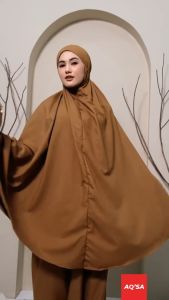 Mukena Traveling Mini Pouch 2in1 Dewasa Katun Mikro Import Premium Jumbo Terbaru