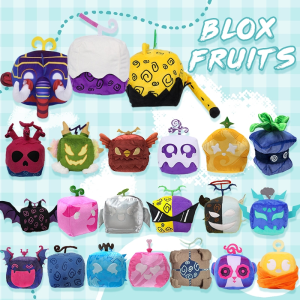 [Nimman] 🌟🌠Blox Fruits🌟🌠 Roblox Blox Fruits Game Plush Toy Fruit Leopard Pattern Box Plush Toy Soft Stuffed Fruits Toy ของขวัญคริสต์มาสสําหรับเด็ก