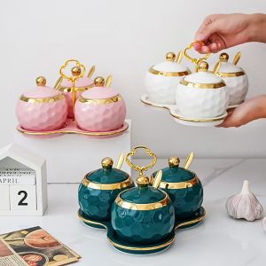 LUNA [Aven Spice Jar Set] Ceramic Set Kitchenware Spice Container Condiment Bottle Seasoning bekas rempah dapur garam Serving