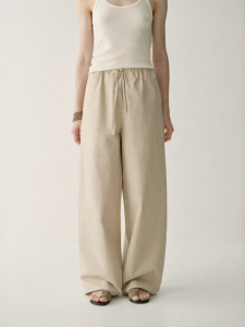 INSIS FEMME | Elastic Waist Pure Cotton Trousers