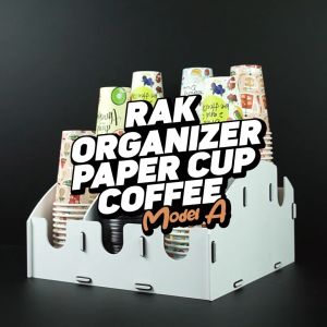 RAK / RACK / DISPENSER / ORGANIZER PAPER CUP PVC Model A