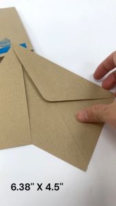 Brown Envelope / Sampul Surat Koko 70gm (4"x9 6x3.56.375x4.5) (20 Pcs/pkt) (Price for 1/pkt)