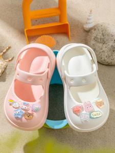 Dép Hở Mũi Mùa Hè Chống Trượt Cho Bé Gái Dép Đế Bằng EVA Cho Trẻ Em Từ 3-12 Tuổi Dép Trong Nhà Cho Bé Gái