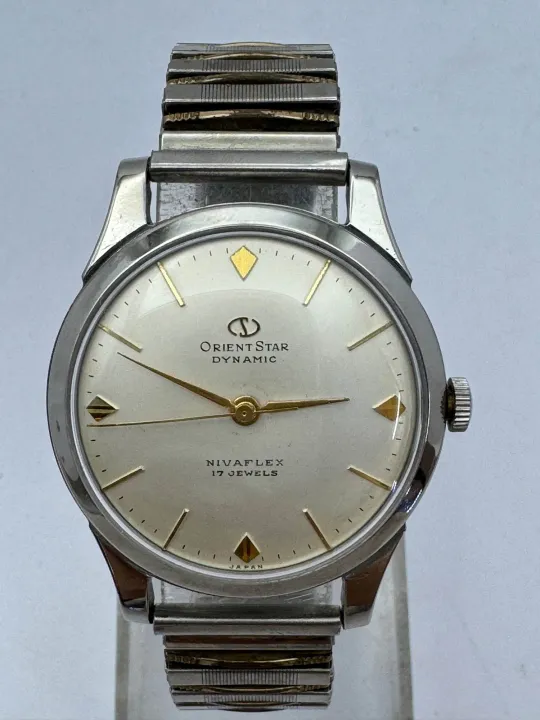 ORIENT STAR DYNAMIC NIVAFLEX 17 JEWELS ระบบไขลาน ตัวเรือนส