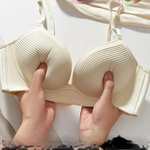 New 2025 10cm Push up Bra for Small Breasts CE Certified Ultra Thick Seamless T-Shirt Bra with 3D Memory Foam Cups