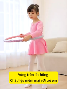 Vòng Lắc Eo Hula Hoop Tháo Rời Nhiều Màu Bọc Mút Dày Êm Ái Tập Eo Thon Bụng Gọn Trẻ Em/ Người Lớn