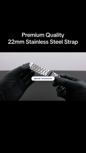 Strap For Amazfit T-Rex 3 Pro (48mm) Solid Stainless Steel Strap 22mm