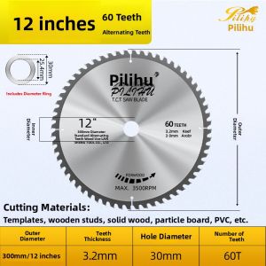 PILIHU | Woodworking Use Saw Blade for Angle Grinders Marble Machines and Handheld Cutting Tools