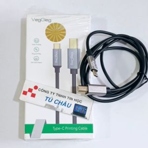Cáp máy in Type C dài 1.5m (Type C Print) / Chuẩn Type C ra USB máy in