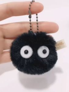 B.F. Small Briquettes Keychain Pendant Hayao Miyazaki Spirited Away Girl Cute Elf School Bag Chain