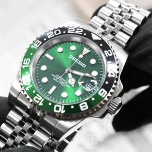 Deesio Luxury Automatic Watch for Men Self-Winding Stainless Steel Water Resistant Business Luminous Hands Business Watches
