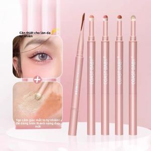 Mực Kẻ Mắt Mèo Hai Đầu Chống Thấm Nước Dạng Bột Dạng Lì Đánh Sáng Che Khuyết Điểm Tạo Hiệu Ứng Mắt Tròn Lớn Dễ Sử Dụng