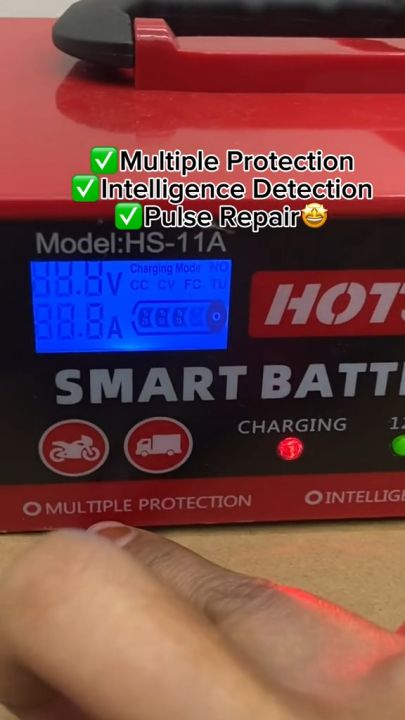 HOTSPEED Battery Charger 12v 24v Japan For Car Original Heavy Duty Fast Charging Universal Smart Pulse With Handle