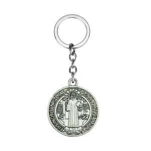 New Saint St Benedict Of Nursia Patron Against Evil Necklace Trendy Catholic Medallion Jewelry Gifts