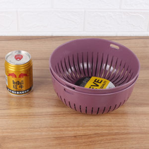 Thickened Plastic round Sieve Cherry Blossom Design for Washing Meat And Vegetables Fruit Basket Sieve Home Dining Utensils