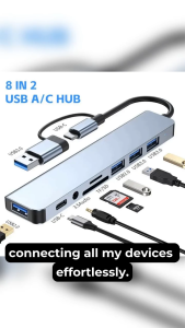 HUB Type C và HUB USB ra HDMI/USB/SD/TF/PD/RJ45 - HUB chia cổng chuyển đổi 3/4/5/6/8 in 1 cho Macbook/Laptop