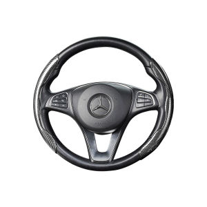 Honda Carbon Fiber Steering Wheel Cover Anti Slip Car Steering Wheel Protector Cover For Honda Brio City Civic CRV HRV BRV Accord Mobilio WRV Odyssey Freed Jazz