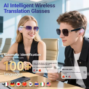LIGE 2025 Fashion AI Smart Glasses Sunglasses Audio and Video Calls with UV Protective Lens Al Intelligent Wireless Translation Glasses
