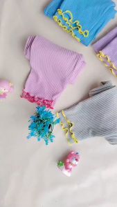 Paket 3 Pcs Legging Neci Rib Kenit Anak Usia 1-10 Tahun: Legging Kriwil Anak Perempuan Model Korea Bawahan Anak Perempuan