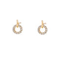 S925 Silver Needle Geometric Hoops Earrings Short Hair Women's Fashion Jewelry Circular Ear Cuffs Korean Style Fresh out. 