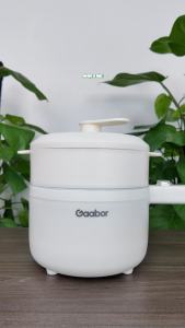 Nồi điện đa năng dung tích 2.5L Gaabor EC-30M01A chống dính 2 mức nhiệt điều chỉnh kèm xửng hấp - Bảo hành 12 tháng 1 đổi 1