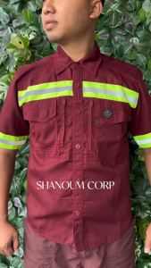 KEMEJA SAFETY TACTICAL M1 LENGAN PENDEK / KEMEJA LAPANGAN PENDEK / KEMEJA SAFETY MTAC